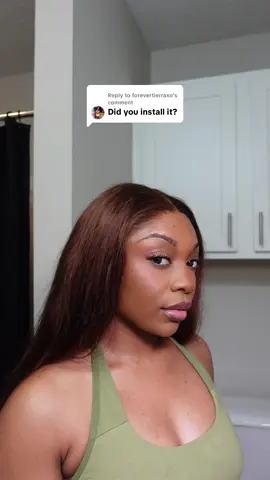 Replying to @forevertierraxo i installed this chocolate brown wig from amazon and it did not disappoint 🫦🤎  #amazonwig #wiginstall #wiginfluencer #brownwig #frontalwig 