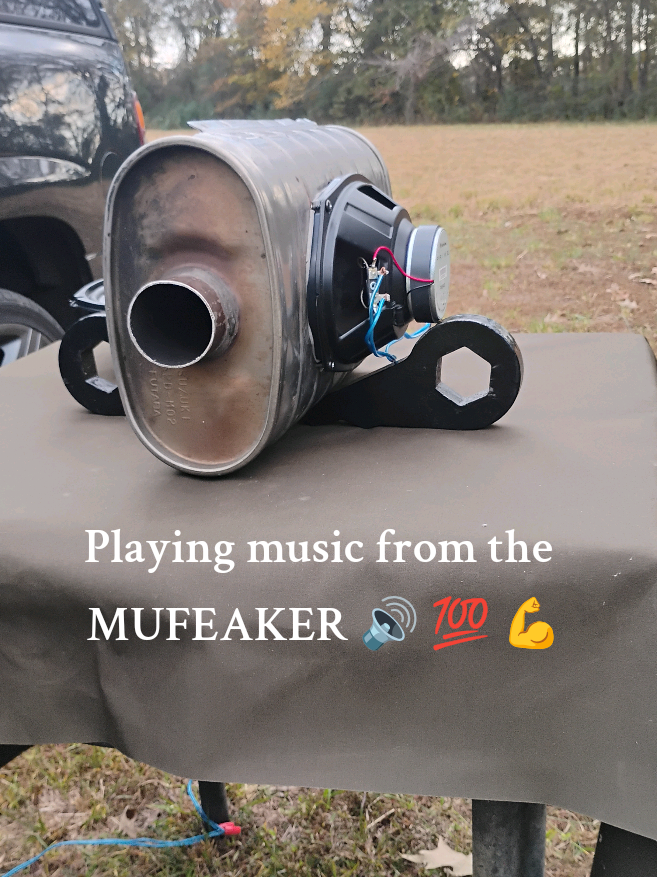 I could do a lot of different things to this setup fr!!! #caraudio #muffler #speaker #sound #harebrainedideas 