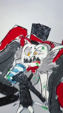 I heard this and knew what I had to do #hazbinhotel #huskerdust #keithdavid #hazbinhotelangeldust #husker 