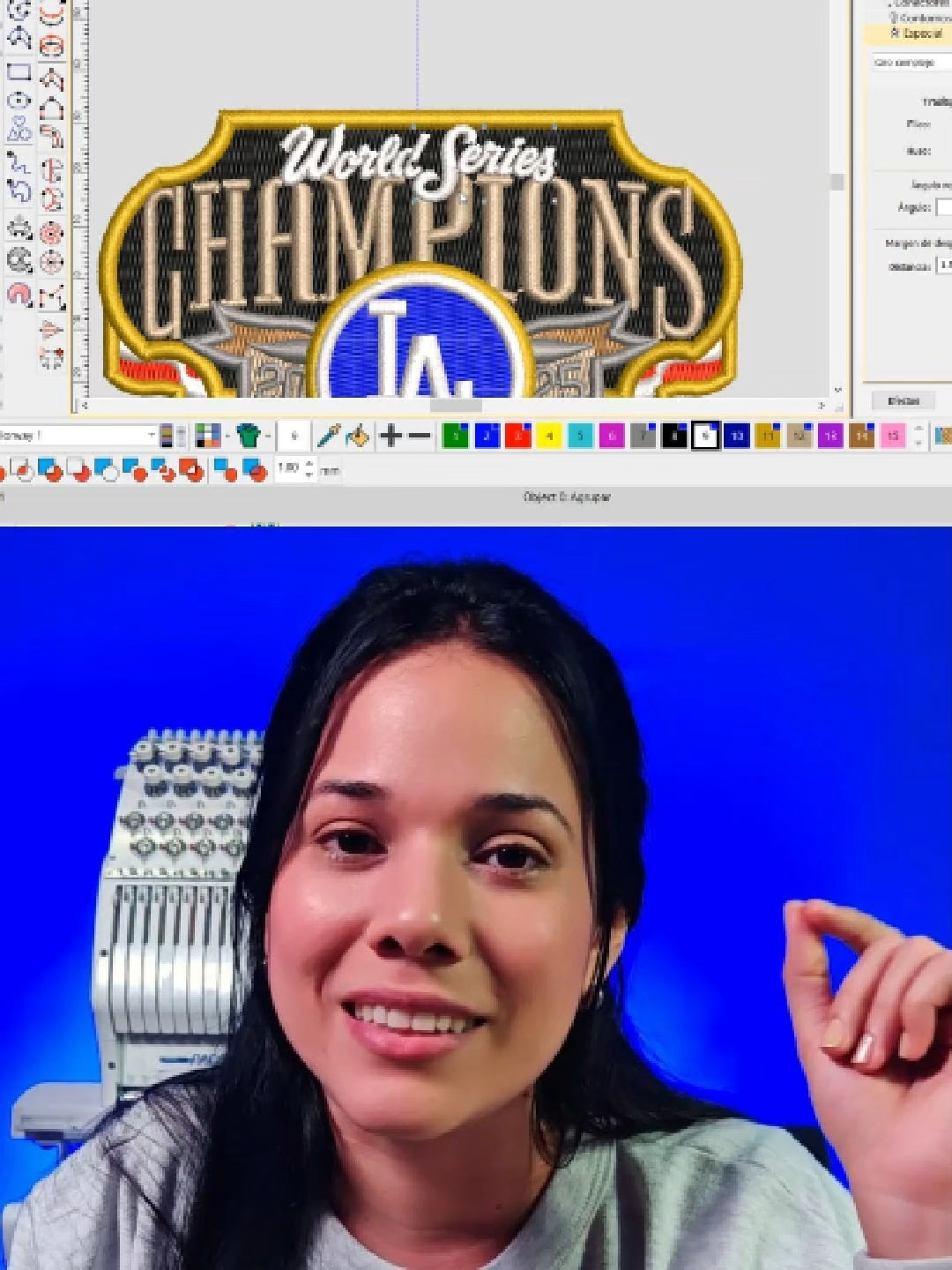 📌 ¡GUARDA ESTO! Los espaciados y refuerzos que usé en el logo de los Dodgers. ¡Ok, a lo que vinimos! 🤓 En el video te conté mi proceso para digitalizar desde una foto, y aquí te dejo la 