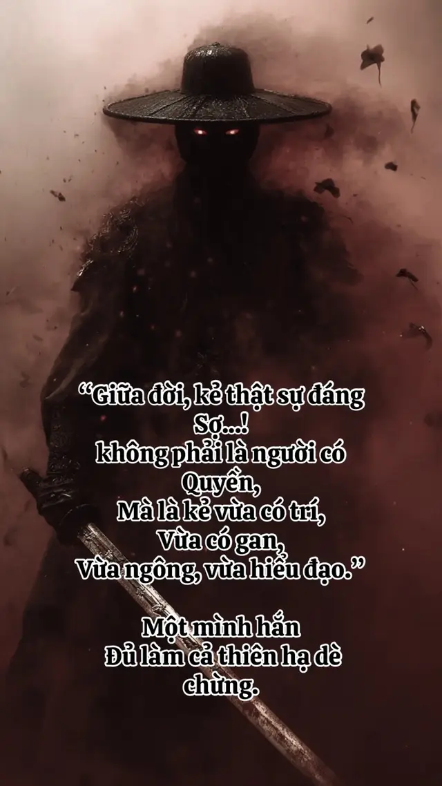 “Giữa đời, kẻ thật sự đáng sợ không phải là người có quyền, mà là kẻ vừa có trí, vừa có gan, vừa ngông, vừa hiểu đạo.” Một mình hắn — đủ làm cả thiên hạ dè chừng. #phatphapnhiemmau #trietlycuocsong #xh #viral #stt 
