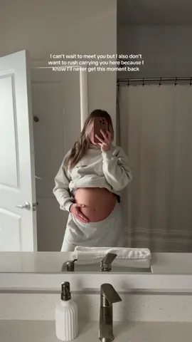 It’s all soooo bittersweet 🥹 can’t believe we only have 12 ish weeks left!!  #pregnancyjourney #firstimemom #boymama 