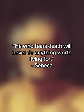 Seneca didn’t fear death—he feared not living wisely. 🕯️ #Stoicism #SenecaQuotes #deepthoughts 