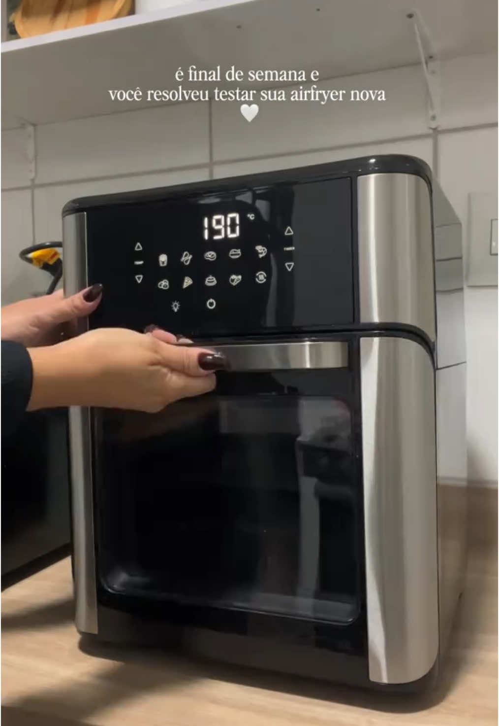 ✨ Fritadeira Air Fryer Forno Oven 12L Mondial AFON-12L-BI 2000W Sem Oléo 🔗 Link com CUPOM nos comentários #airfryer #mondial #fornoeletrico #fritadeira 