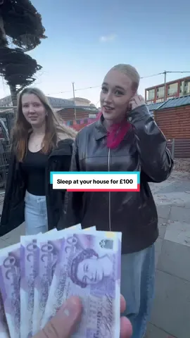 Would you let me rest my head at your house for the night for £100? #fyp #aminlockedin #sleepingchallenge 