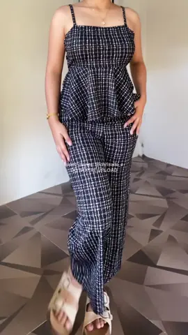 Quennie Checkered Print Casual Crepe Terno from @GU Trend Apparel 🖤🤍 #ternooutfit #checkeredoutfit #fyp #casualoutfits #ternorecommendations 