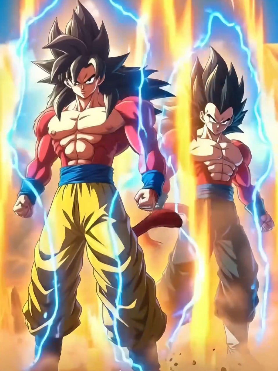 Goku y Vegeta ssj4 #livewallpaper #fondodepantalla #anime#gokuyvegetassj4 