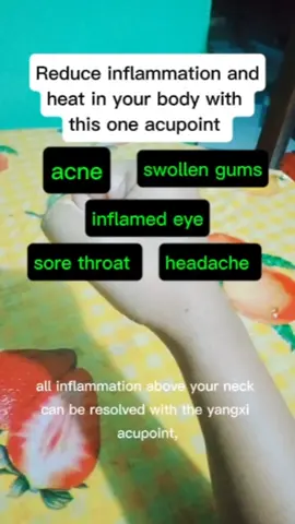 Reduce inflammation and heat in your body with this one acupoint  #healthtips #acupressurepoints 
