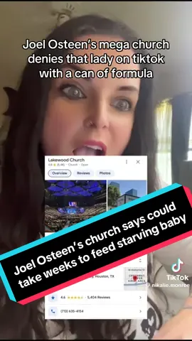 Calls Joel Osteen’s mega church and they refused to feed a hungry baby.  #hungrybaby #hungrybabytest #church #baby #fyp @Nikalie 🌈 