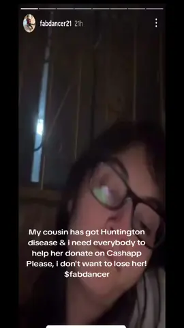 Please everyone help out my cousin Yessenia from Huntington disease Cashapp $fabdancer #viral #help #emergency #pleasegoviral #foryoupage 