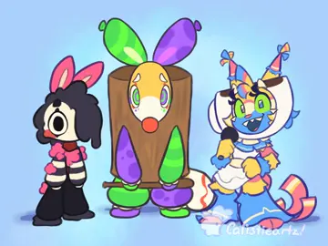 I love them. Also hiii mb for not posting in a hot minute, Halloween time is usually a busy time for me. I got to dress up as Rumi and go trick or treating tho! :D || 🎪 #dandysworldyatta #dandysworldlooey #dandysworldblot #Halloween #dandysworld 