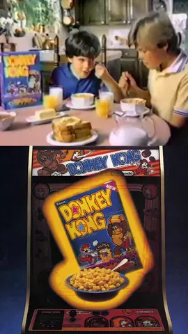 Donkey Kong Cereal commercial #food #nostalgia #donkeykong #videogames #arcades 