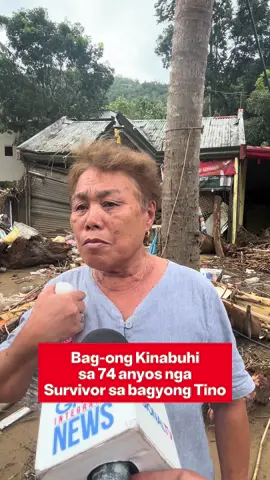 Ang 74 anyos nga lola naka survive sa bagyong Tino sa Lusaran #cebu #viral 