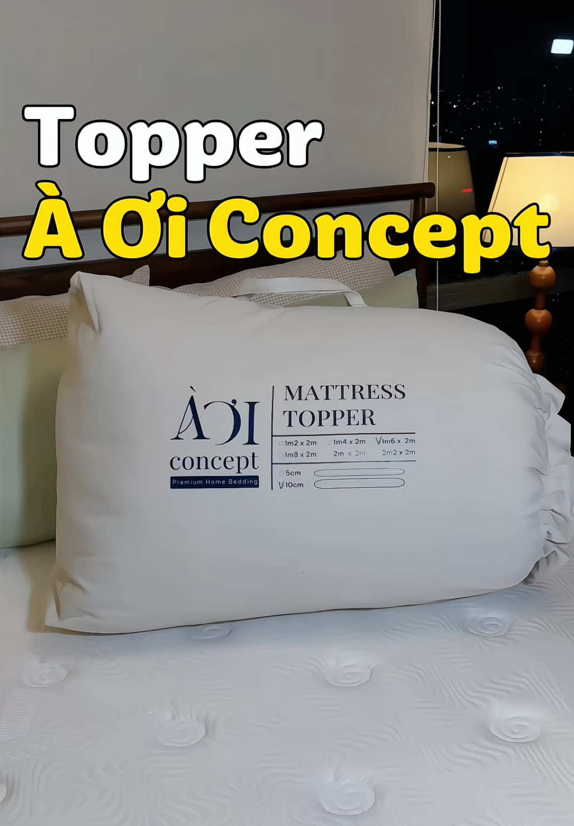Trả lời @Gray Có topper mềm êm, ngủ ngon nè #topper #aoiconcept #tuhaohangviet #bedding #annieriviu 