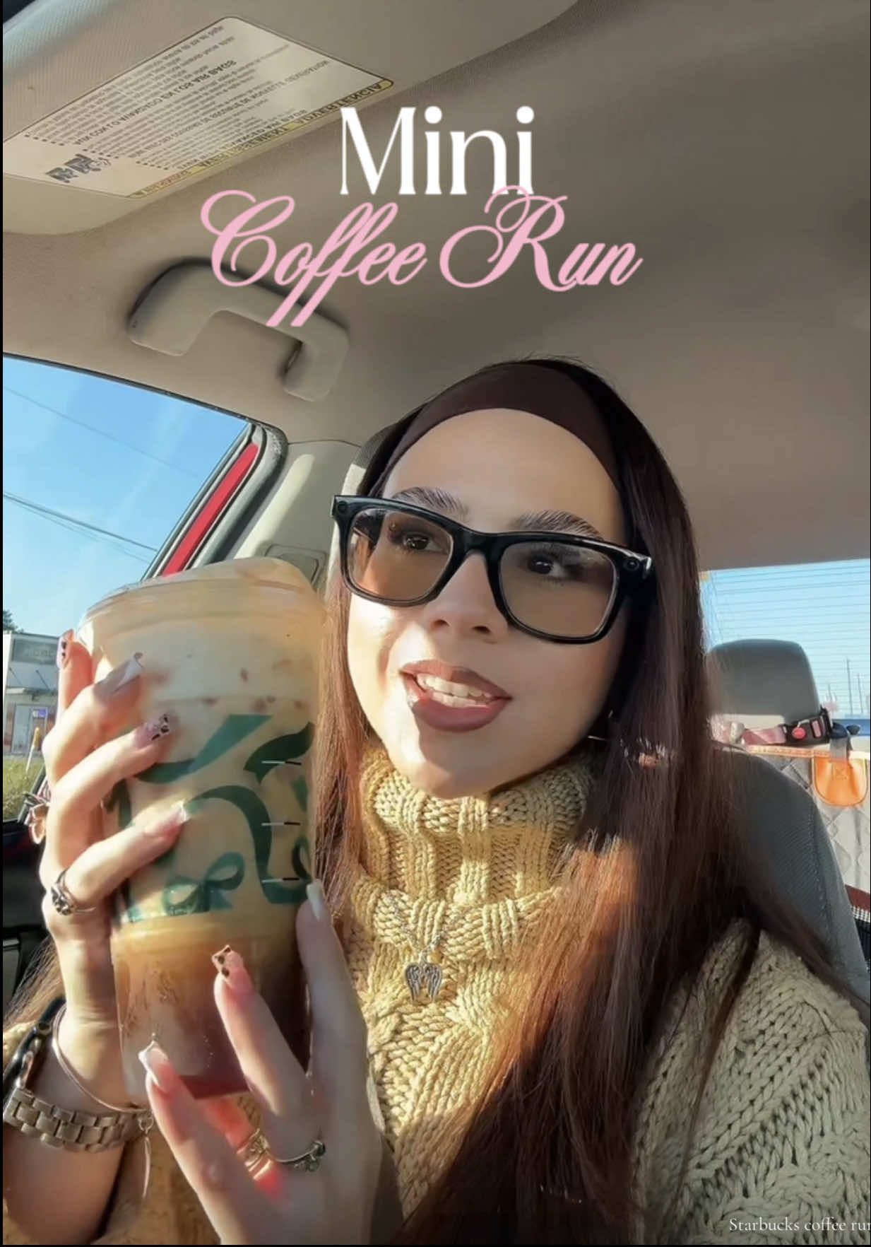 What’s your favorite holiday drink/order? ☕️ Mini Starbucks Coffee Run before work. 👩🏽‍💻🤎 #coffeerun #work #asmr #starbucksdrinks #brownsugarshakenespresso 
