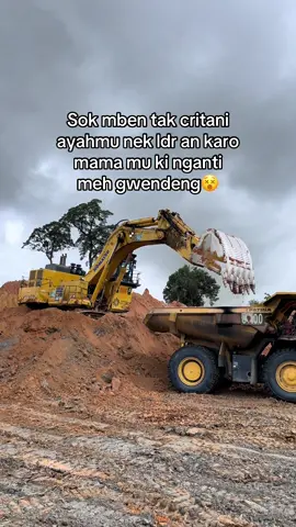 Asli nganti meh gwendeng #tambangbatubara #excavator #tiktok #kalimantan #fyp 