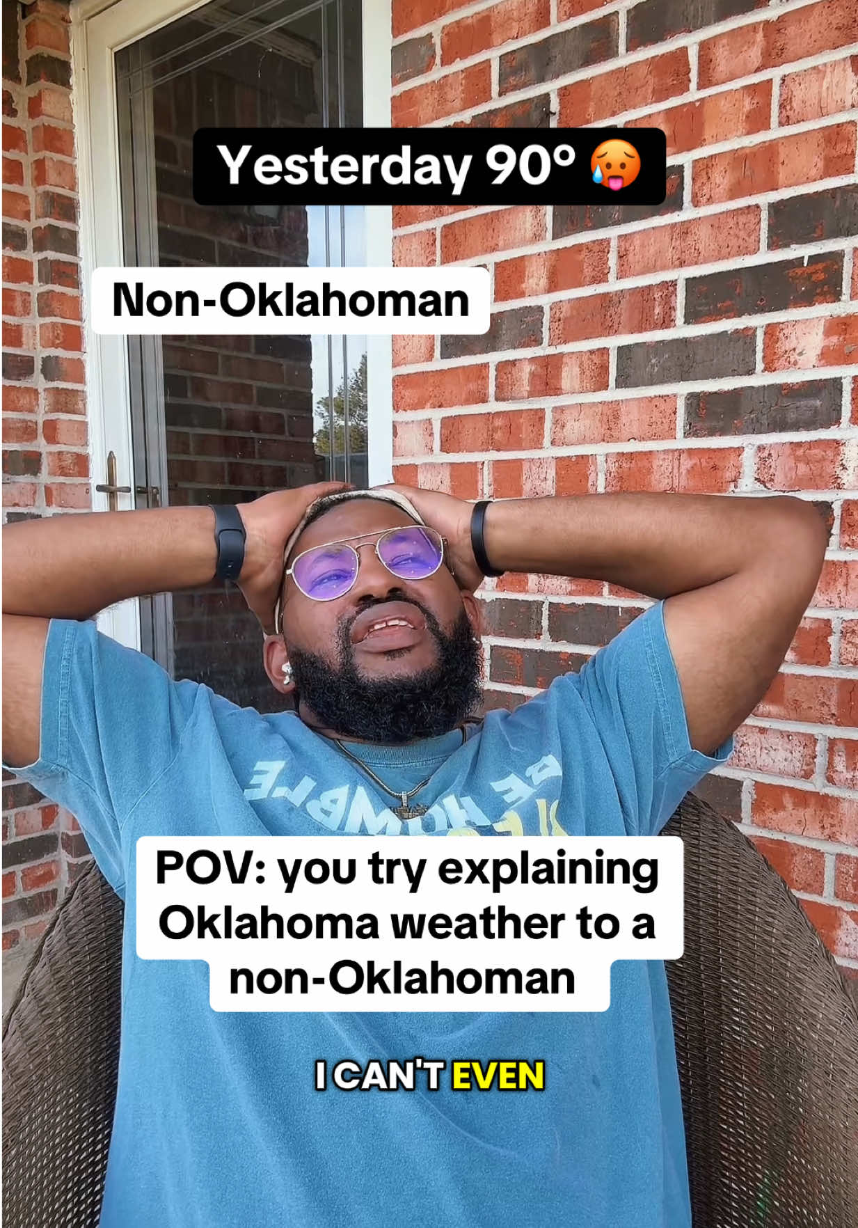 Every Okie knows about the weather #oklahoma #skit #weather 