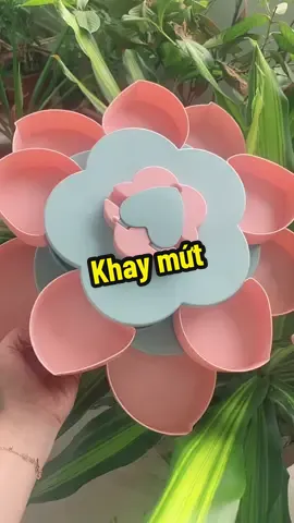 Khay mứt tết 2 tầng nở hoa #khaymut #khaydebanhkeotet #khaymuttet #xuhuong #tongkhohoangyen1990 