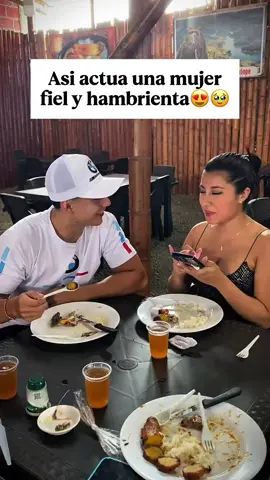 así actúa una mujer fiel y almuerza