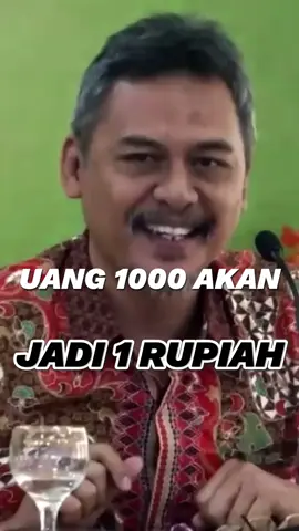 Zaim Saidi: Redenominasi rupiah adalah pengelabuhan di atas pengelabuhan