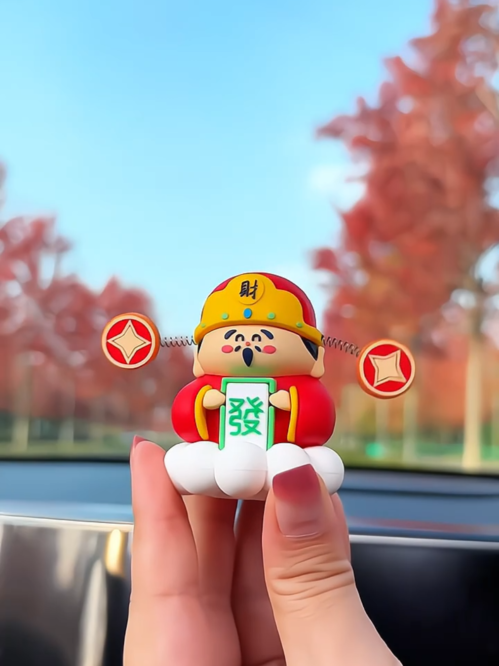 Mô hình ông tượng may mắn trang trí nội thất xe hơi, kiểu dáng nhỏ xinh lắc lư đầu #tuongthantaitrangtrixehoi #thantaimayman #thantailaclu 