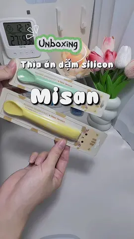 Thìa ăn dặm silicon MISAN – mềm dẻo, an toàn, bé nào cũng mê 💕 Mẹ yên tâm, bé ăn ngoan – không sợ đau nướu!#xuhuong #xuhuongtiktok #thiaandamchobe #misan #thinhhanh 