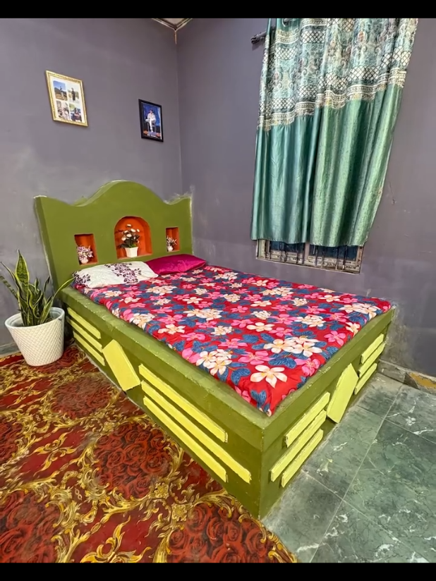 Strong Cement Bed Design DIY #Bed #CementCrafts #hacks 
