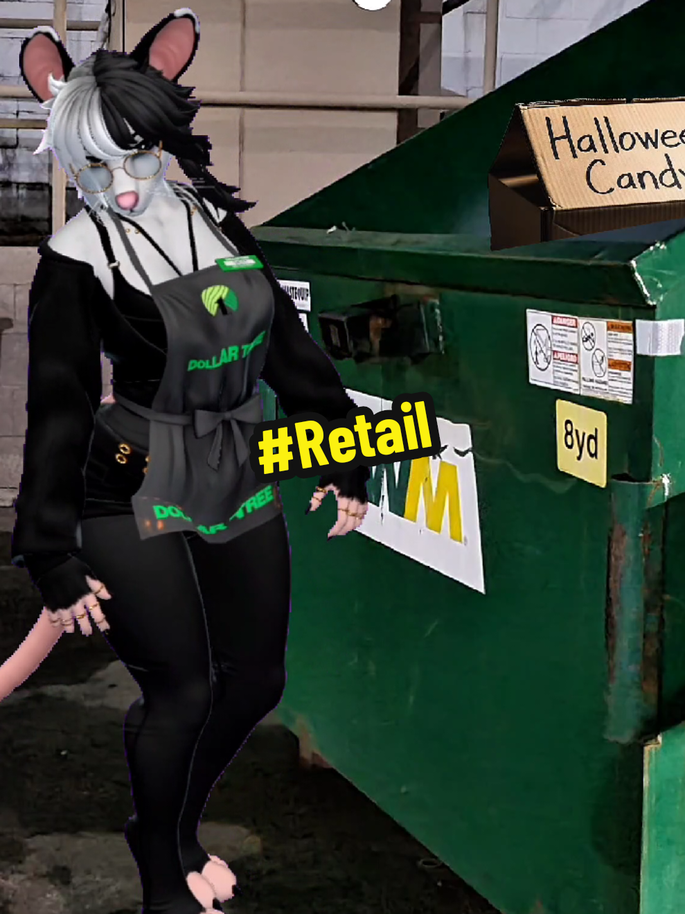 When your job makes you throw away perfectly good food or products 💔 Thoughts? #VRchat #Retail #dumpsterdiving #fyp #viral 