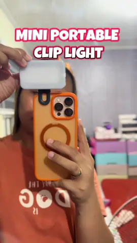 Portable Mini Selfie Fill Light Rechargeable2025 Baharu, 3 Modes Adjustable Brightness Clip On🧡 #clip #light #portable #mini #selfie 