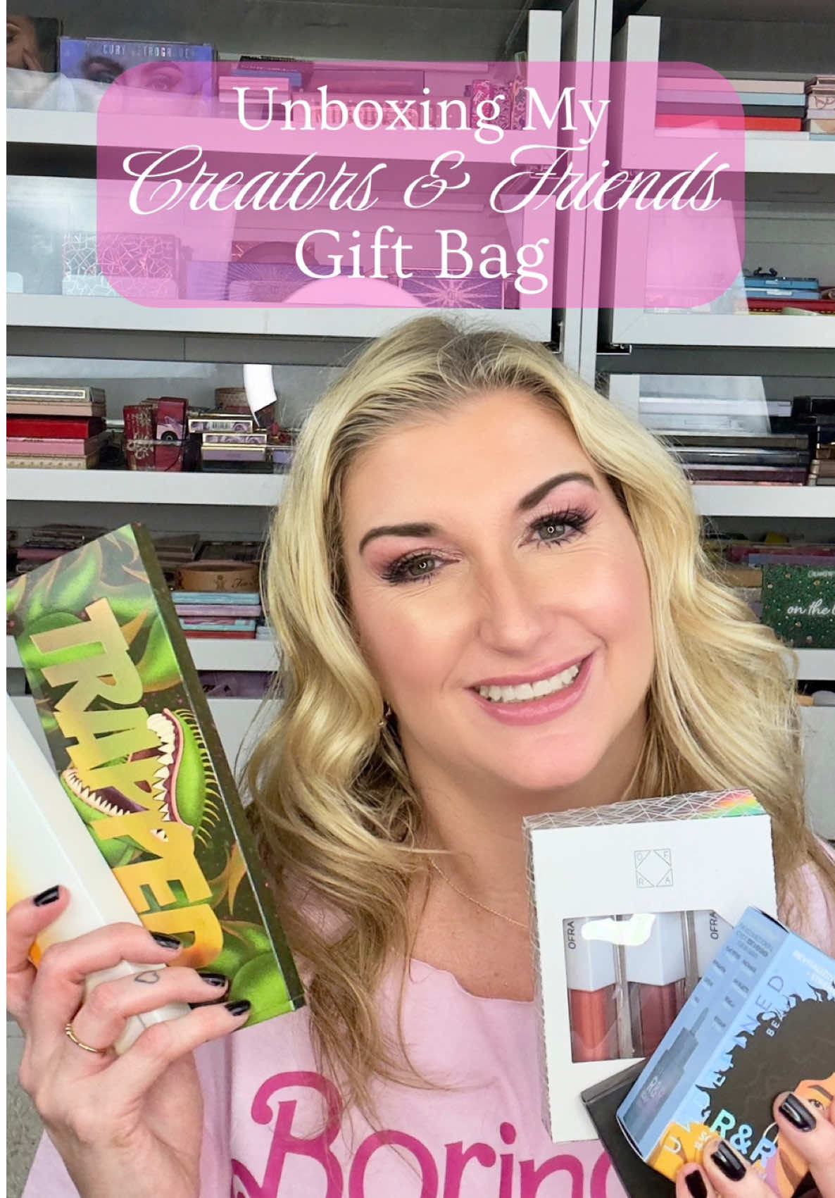 🧡Unboxing My Gift Bag From The Creators & Friends Halloween Party🧡 Thank you again to Creators & Friends for inviting me to your Halloween Party in Austin! I had the best time and am so happy I met so many amazing and sweet creators! I am also thrilled to try everything in my gift bag! Thank you so much to the amazing brands for the opportunity to try all these wonderful products! 🧡 @Gourmande Girls Cosm : •Trapped Palette •Trapped Highlighter in Famished •Trapped Lip Gloss in Sweet Bait 🧡 @Singe Beauty  •F05 Medium Fluffy Round Brush •F06 Wispy Angled Brush •F07 Detailed Complexion Brush •Evocative Silk Blush in Risky Raisin 🧡 @Game Beauty®  •Harbinger Palette •Chromatic Contender Chameleon in Jamie •Vibrant Viator Lipstick in Marisa •E03 Angled Shadow Brush 🧡 @OFRA Cosmetics, LLC x @SamanthaMarch  •For The Plot Lip Set 🧡 @Undefined Inc  •R&R Scalp Serum •R& R Sun Serum Sample And thank you so much to Gourmand Girls for sponsoring the door prize! I am sooo excited about the Instax mini link 3 photo printer!! This is such an incredible community and I am so grateful for the opportunity to be part of it!! @Angelica Nyqvist @Christina Faviana   #creatorsandfriends #unboxingvideo #giftbag  #singebeauty #gourmandegirlscosmetics           