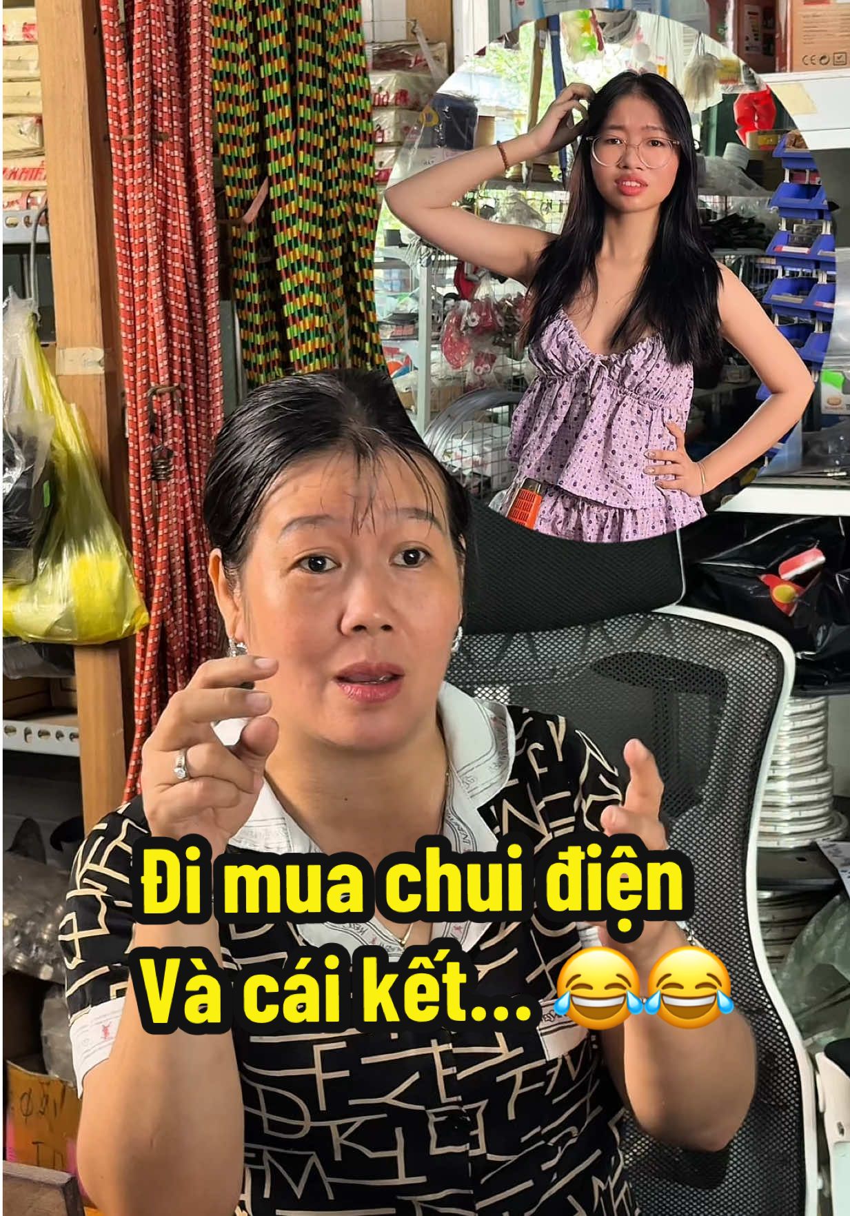 Cô hỏi mua chui gì là em k biết nói sao luôn 🤭 #hyangmientay #hai 
