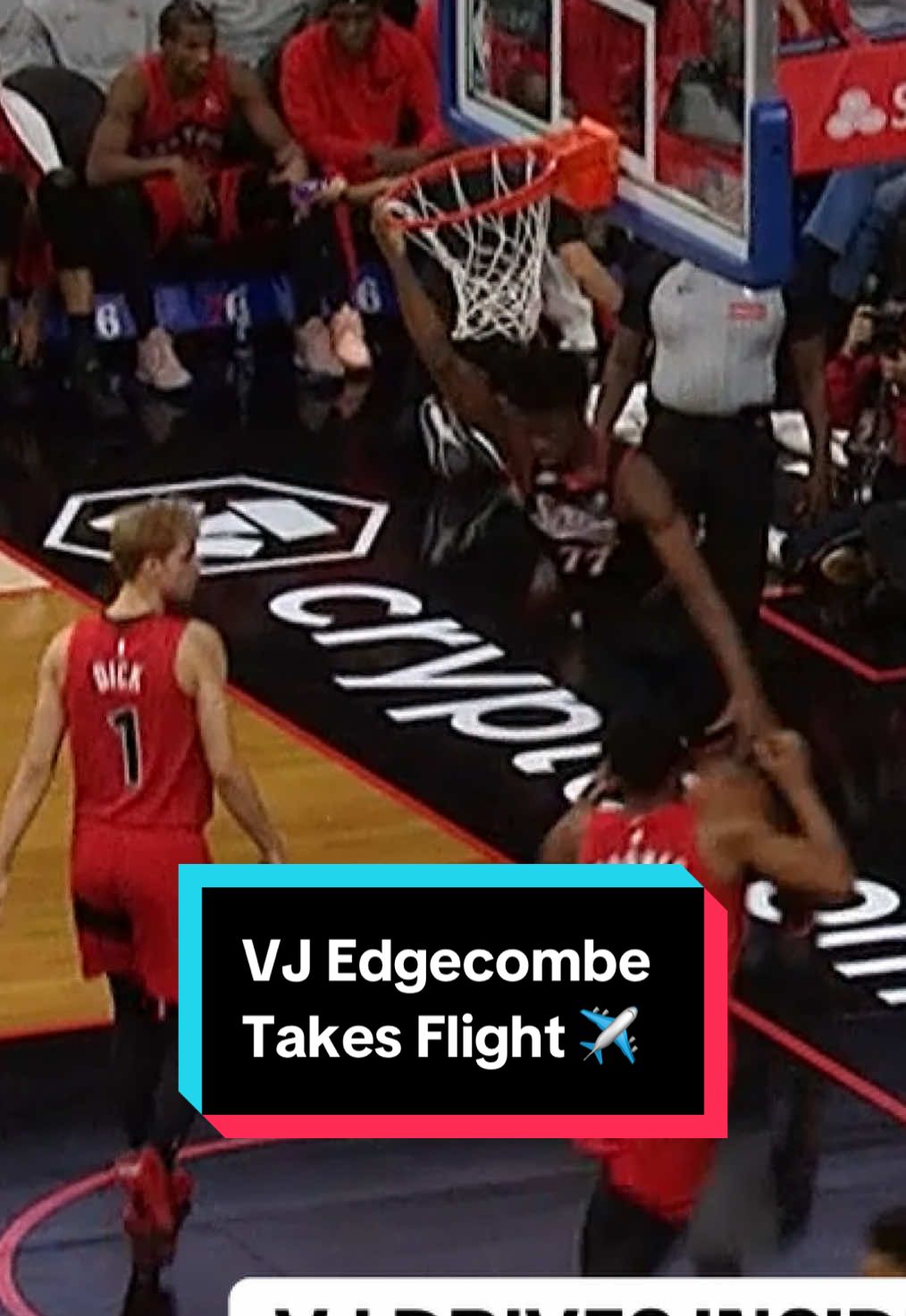 VJ powers home the slam 💪 #NBA #Basketball #Sixers #VJEdgecombe 