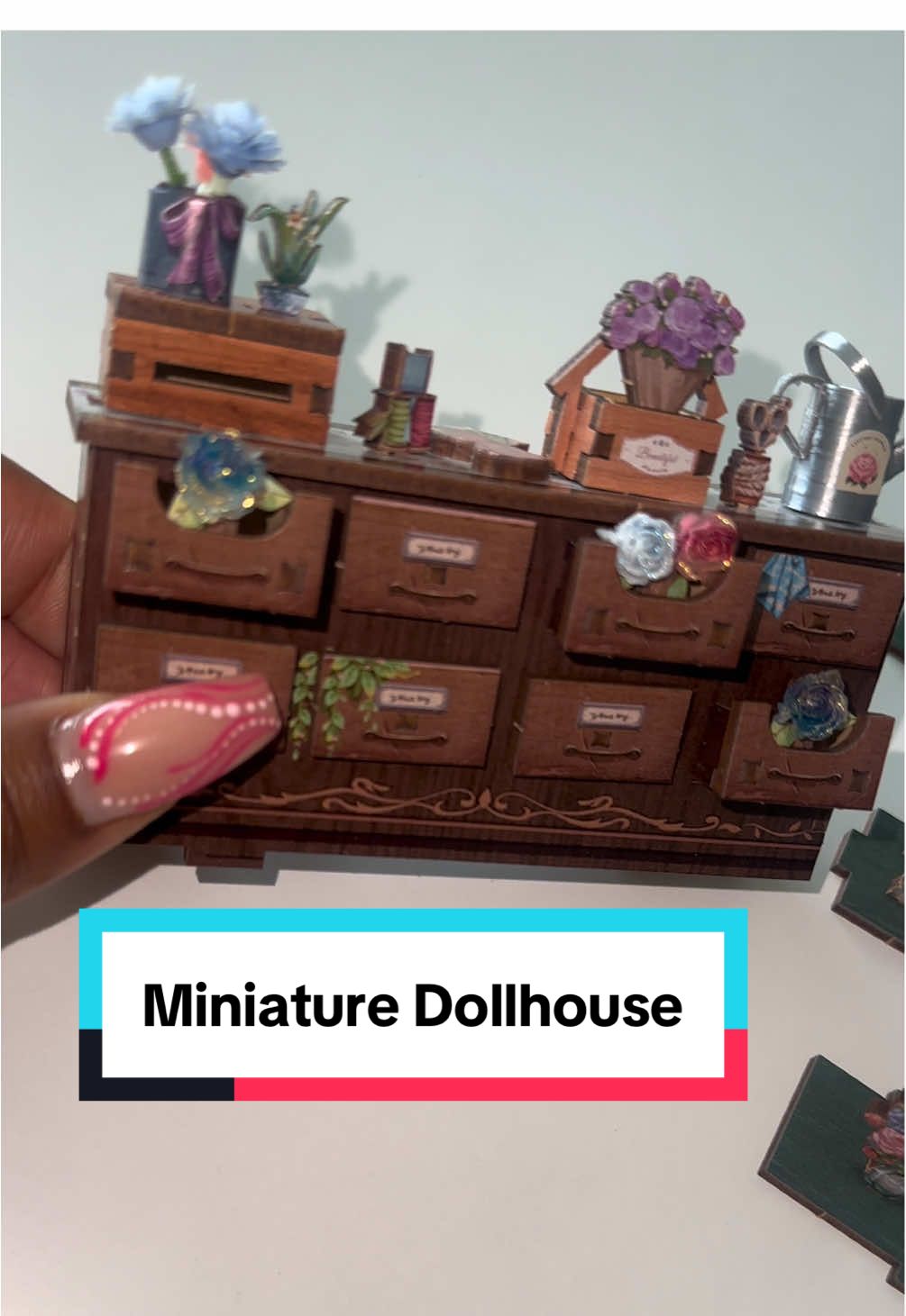 Replying to @tinysoul87 Building my first Miniature Floral Shop #miniaturedollhouse #miniature #dollhouse #puzzle #crafting 