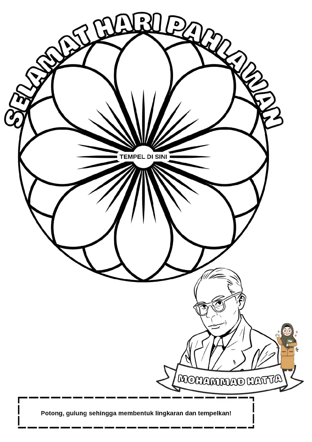 Referensi LKPD Mewarnai untuk memperingati hari pahlawan tahun 2025 bisa digunakan untuk mengenalkan kepada anak anak tentang tokoh-tokoh pahlawan Indonesia #haripahlawan #mewarnai #lkpd #gurukreatif #sekolah 