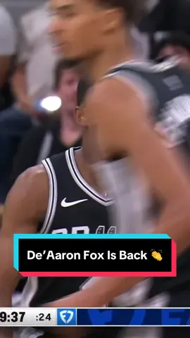 De’Aaron Fox buries his first bucket of the season 👏 #NBA #Basketball #Spurs #DeAaronFox 