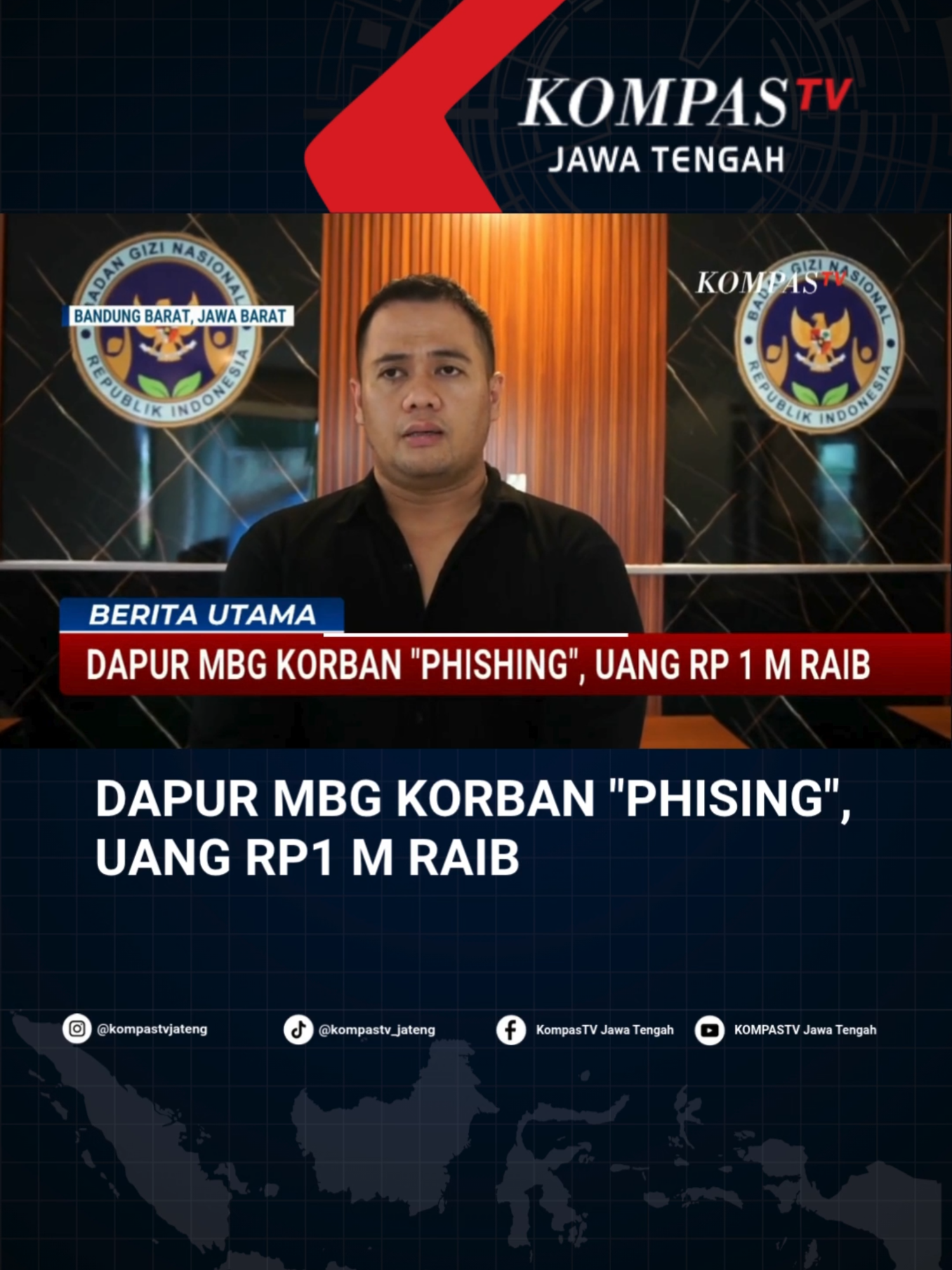 BANDUNG BARAT, KOMPAS.TV - Satuan Pelayanan Pemenuhan Gizi (SPPG) Pangauban di Kecamatan Batujajar, Kabupaten Bandung Barat, diduga menjadi korban phishing atau penipuan digital. SPPG tersebut kehilangan saldo di rekening hingga Rp1 miliar sehingga tidak bisa menyalurkan MBG. Sebanyak 3.400 siswa di Kecamatan Batujajar, Kabupaten Bandung Barat, tidak bisa menerima MBG karena SPPG Pangauban kehilangan satu miliar rupiah, diduga akibat menjadi korban phishing atau penipuan digital. Kejadian bermula pada Kamis, 31 Oktober, saat Kepala SPPG Pangauban hendak melakukan persetujuan transaksi melalui aplikasi sebuah bank BUMN. Saat hendak masuk ke sistem, ada permintaan untuk mengganti kata sandi. Pemilik sudah melaporkan kasus ini ke polisi. #phishing #sppg #mbg #dapurmbg #penipuan