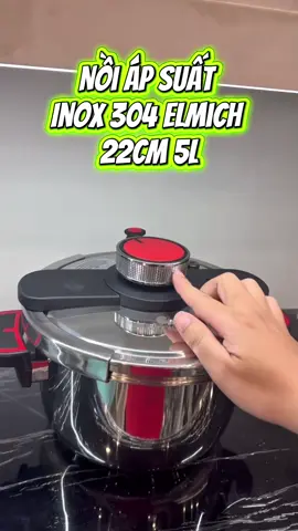 Nồi Áp Suất Inox 304 22cm 5L Elmich #donhabep #dodungnhabep #elmich #noiapsuat #noiapsuatinox 
