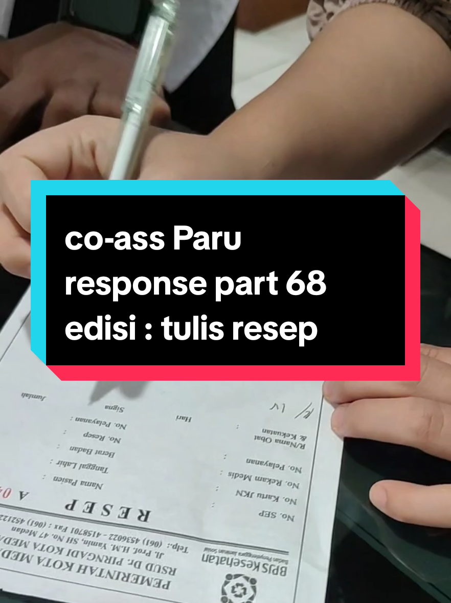 co-ass Paru response part 68 edisi : tulis resep #coasslife#foryou#fypシ゚#foryoupage#fyp 