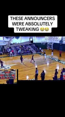 What an electric call from these high school announcers 🤣🤣 You can tell they are in hs #fyp #viral #xybca #annoucer #funny 