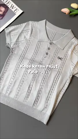 #kaoswanita #kaoskerah #kaosrajutpremium #kaospolo 