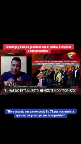 ‘Si Rodrigo y Lara no gobiernan con el pueblo, aténganse a consecuencias’