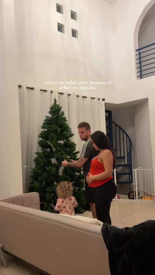 toma esto como tu señal para poner el arbolito✨🌲 e incluir a todos aunque tu toddler/baby haga de las suyas en el proceso #toddlerchristmas 