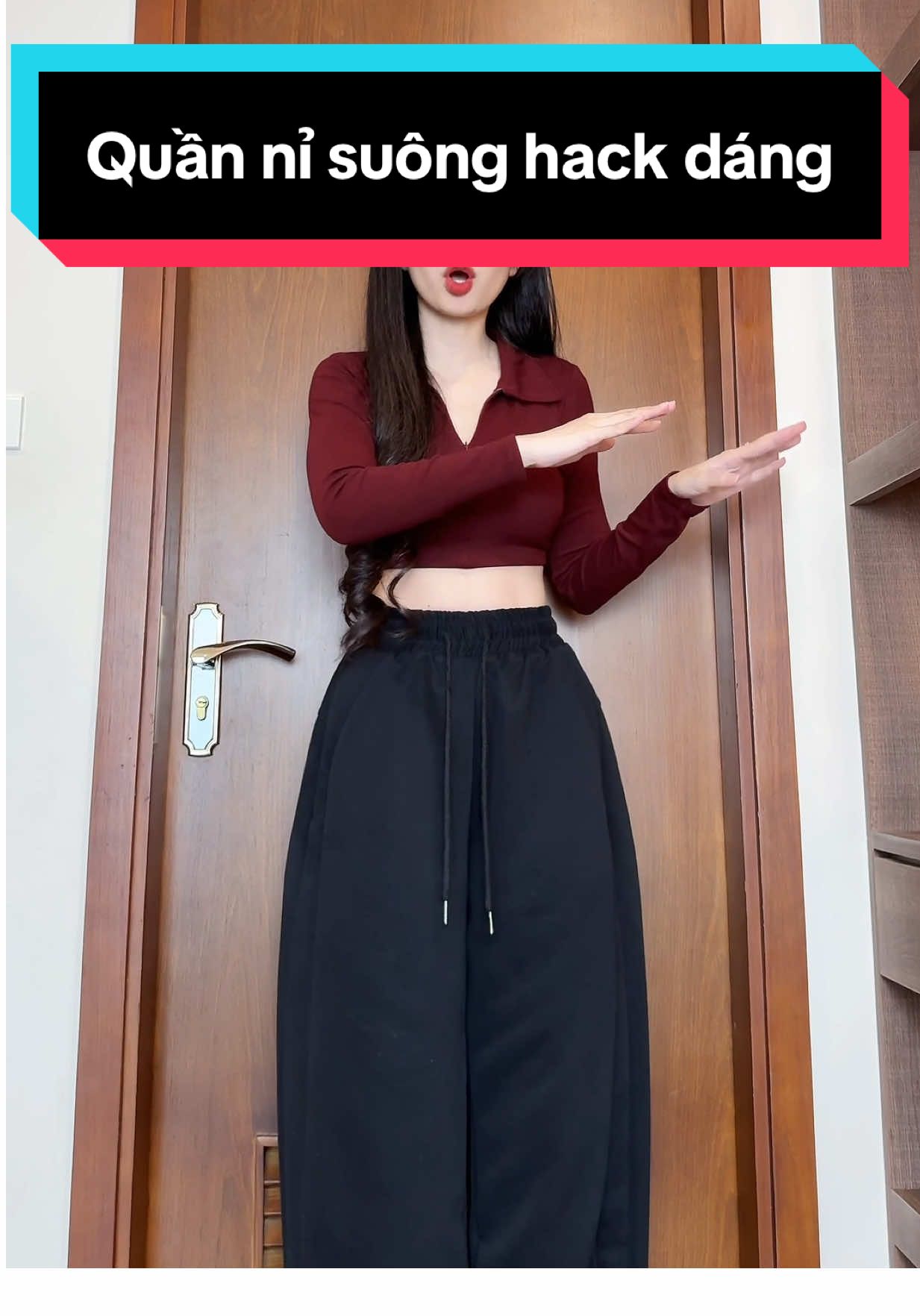 Quần nỉ suông hack dáng #phanhriviuuu #quandepgiare #xuhuong #outfitideas #L 