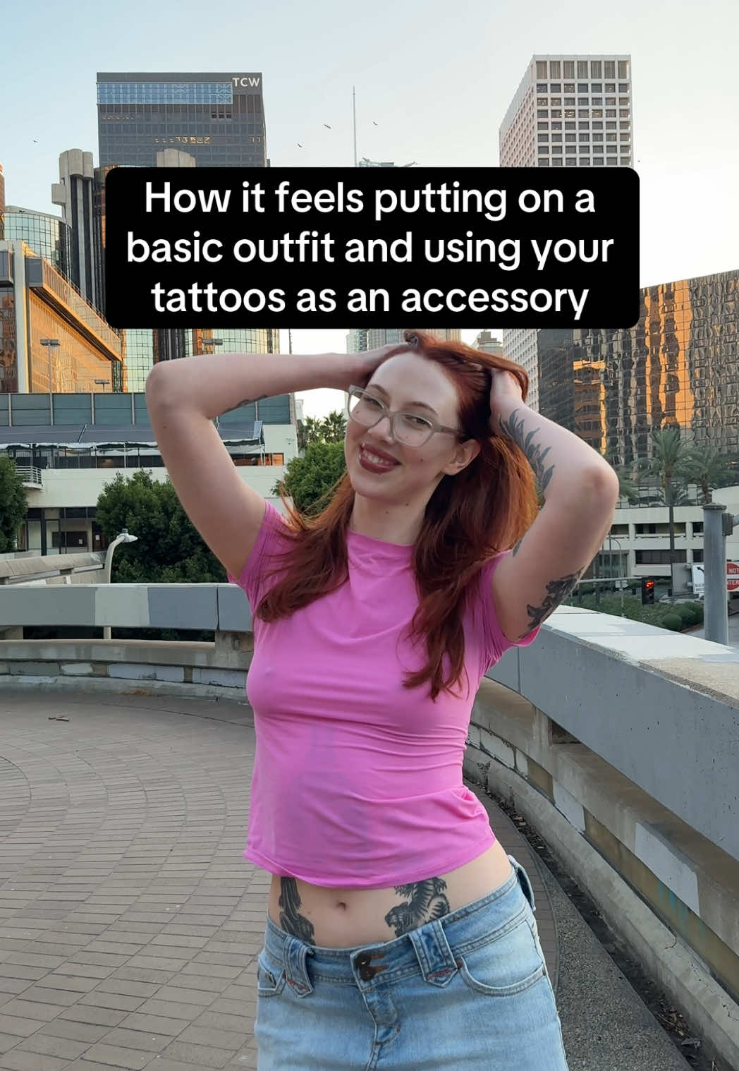 I need more tattoos though ##fypシ##tallwomen##tattedgirls##redhead##fyp
