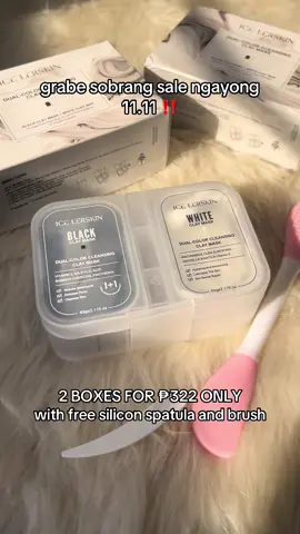 CHECK OUT NA MGA MHIEE!! ICE LERSKIN DUAL COLOR CLEANSING CLAY MASK #foryou #fyp #foryoupage #skincare #mask 