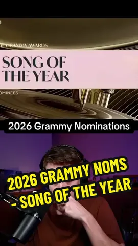 2026 Song of the Year noms first reaction