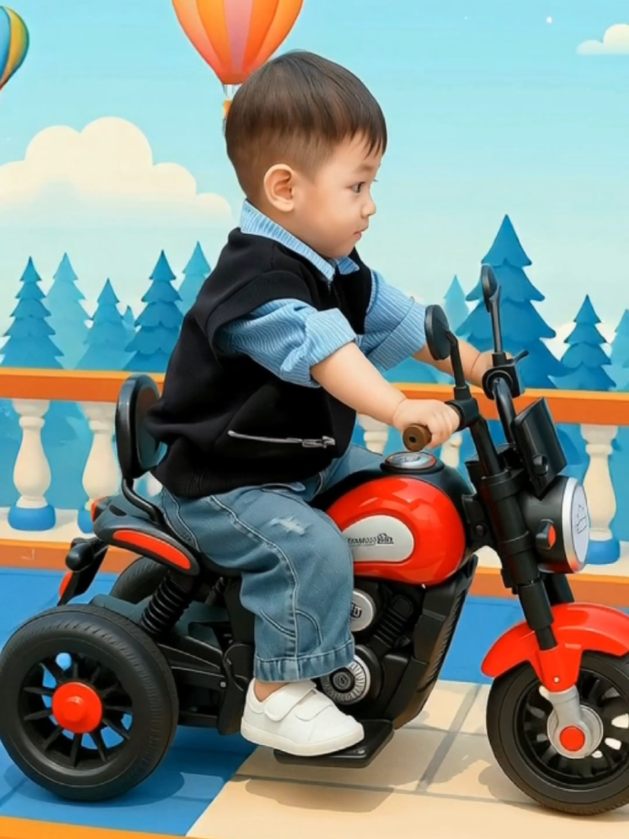 ✨“Biar si kecil makin keren di setiap putaran roda!” Motor listrik anak dengan desain sporty & aman, siap temani petualangan seru buah hati setiap hari ⚡🤗 #motorakianak  #PetualanganSeru  #RideWithStyle  #mainanviral  #fyppppppppppppppppppppppp 