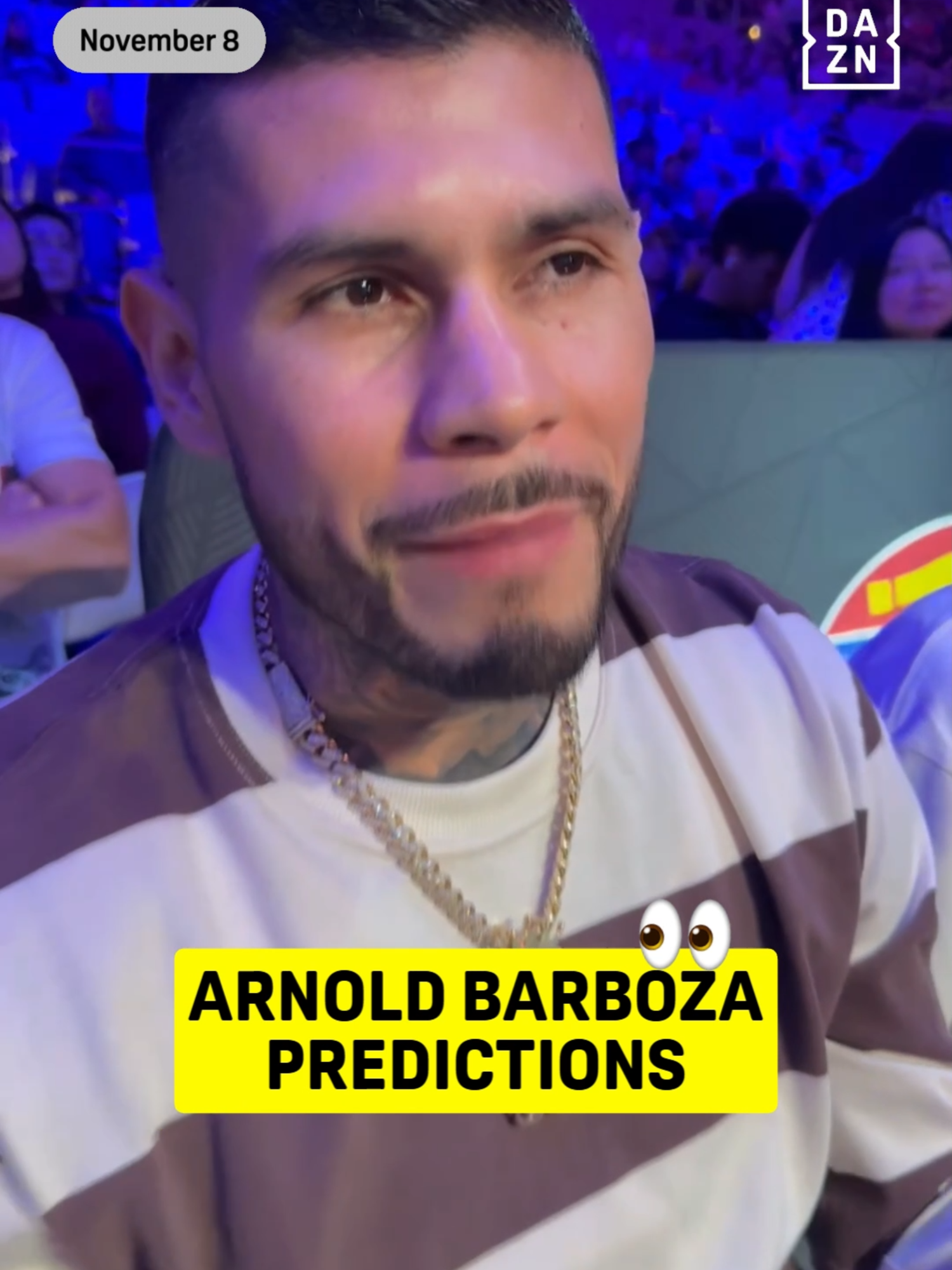 Arnold Barboza gives his predictions for Vergil Ortiz vs Erickson Lubin #OrtizLubin | Live NOW on DAZN 🤳 #fyp #boxing #viral #fight
