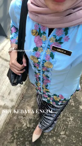 Set kebaya encim bordir #kebaya #kebayamodern #kebayawisuda #kebayalamaran #kebayamurah 
