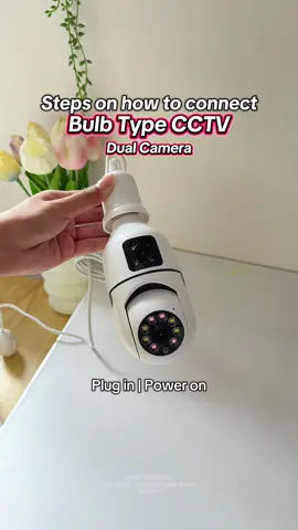 CCTV bulb type Dual Camera ✨ #dualcamera #cctvbulb #v380pro #cctv #cctvdualcamera 